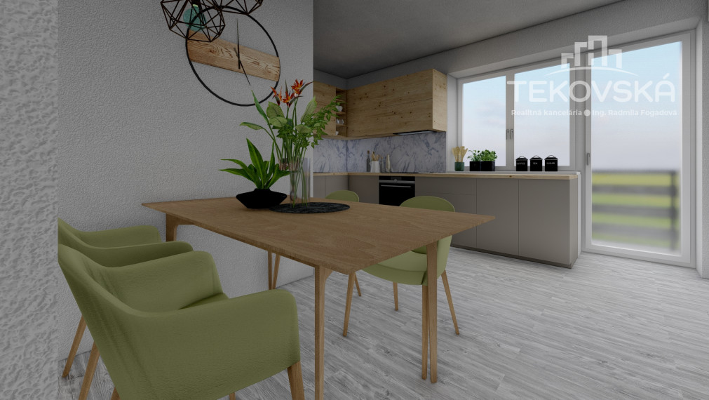 PREDANÉ - ZNÍŽENÁ CENA -  3- izbový byt  so záhradkou, garážou,